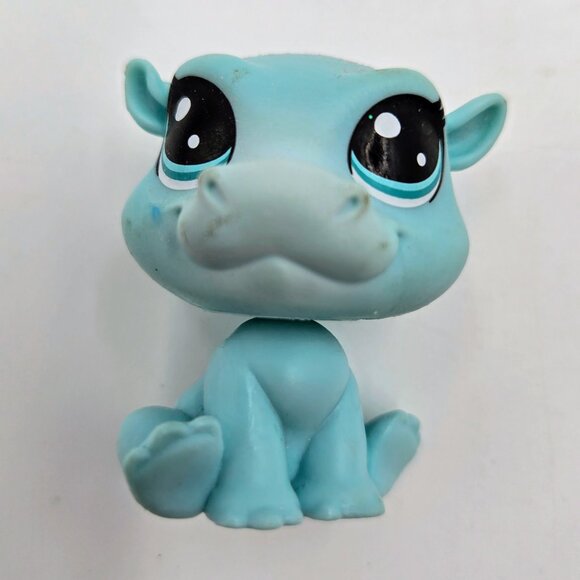 Littlest Pet Shop Cookie Jar Glitter Dog Sitar Teal Hippo Sugar Bowl Corgi Winds - Picture 5 of 10